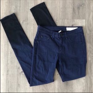 Rag & Bone Navy Blue Stretch Legging Jeans